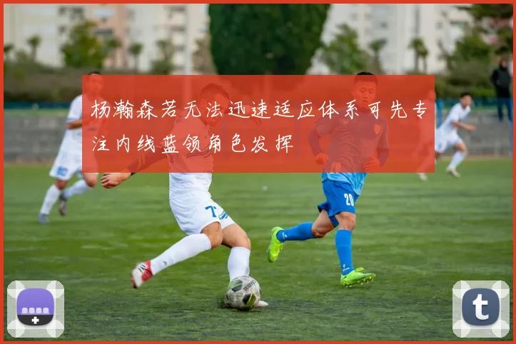 杨瀚森若无法迅速适应体系可先专注内线蓝领角色发挥